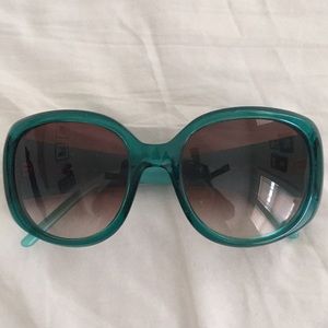 Turquoise Kate Spade Sunglasses